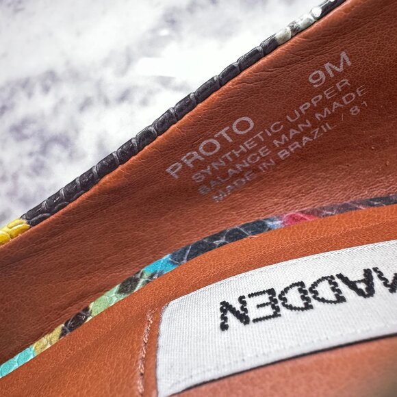 Steve Madden Proto Multi Snake Pointed Pumps Size 9M - Picture 9 of 13